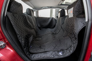 Hobbydog autoistme kate külgede ja velcro-kinnitusega, must, 220x140 cm hind ja info | Koerte reisitarvikud | hansapost.ee