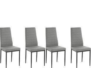 Комплект из 4-х стульев Notio Living Sally, серый цена и информация | Стулья для кухни и столовой | hansapost.ee