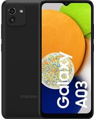 Samsung Galaxy A03, 64 GB, Dual SIM Black цена и информация | Мобильные телефоны | hansapost.ee