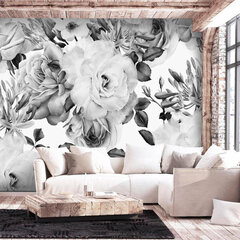 Kleebitav fototapeet - Sentimental Garden (Black and White), 350x245 hind ja info | Fototapeedid | hansapost.ee