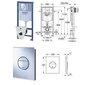 Peitraami Grohe Rapid SL 4in1 38813001 ja WC-poti Ravak Classic Rimoff komplekt цена и информация | WС-potid | hansapost.ee