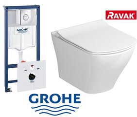 Peitraami Grohe Rapid SL 4in1 38813001 ja WC-poti Ravak Classic Rimoff komplekt цена и информация | Ravak Сантехника, ремонт, вентиляция | hansapost.ee