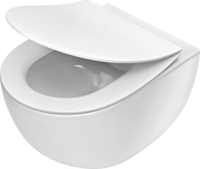 WC-poti komplekt Grohe 5 in 1 ja Deante Peonia Rimless aeglaselt sulguva Slim kaanega цена и информация | Унитазы | hansapost.ee