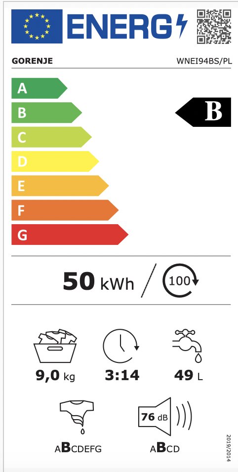 Gorenje WNEI94BS цена и информация | Pesumasinad | hansapost.ee