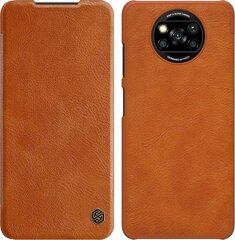 Чехол Nillkin Qin для Xiaomi Poco X3 NFC / X3 Pro, коричневый цена и информация | Чехлы для телефонов | hansapost.ee