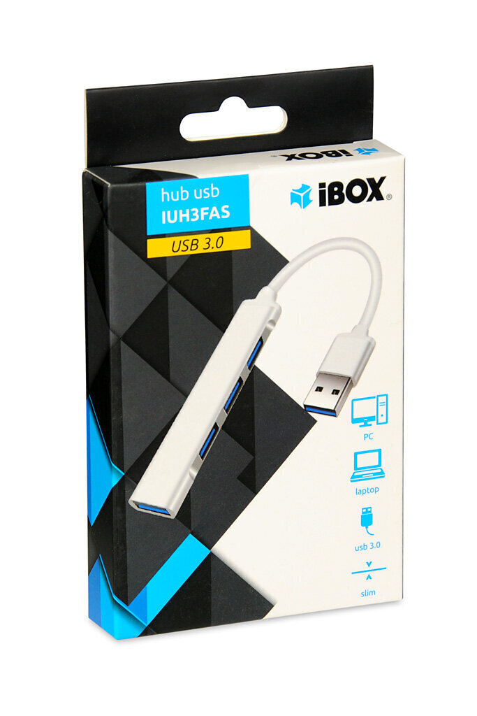 iBox USB-jaotur, valge цена и информация | USB adapterid ja jagajad | hansapost.ee