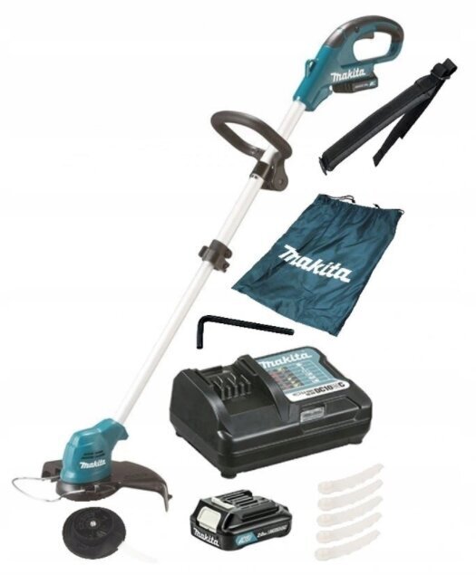 Akutrimmer, 10,8V, 1x2,0Ah Li-ion CLX Makita UR100DWAEX hind ja info | Trimmerid | hansapost.ee