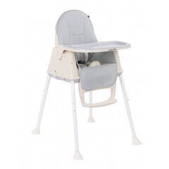 Многофункциональный стульчик для кормления Kikkaboo Creamy 2в1, серый цена и информация | Обеденные стулья | hansapost.ee