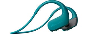 Juhtmevabad kõrvasisesed vee- ja tolmukindlad 4GB Sony Walkman® MP3 mängijaga kõrvakalpid, NWWS413L.CEW, sinine hind ja info | Kõrvaklapid | hansapost.ee