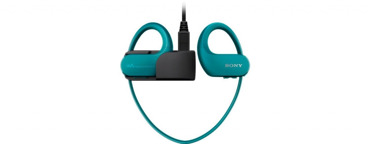 Juhtmevabad kõrvasisesed vee- ja tolmukindlad 4GB Sony Walkman® MP3 mängijaga kõrvakalpid, NWWS413L.CEW, sinine цена и информация | Kõrvaklapid | hansapost.ee