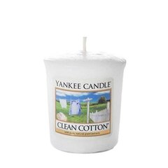 Lõhnaküünal Yankee Candle Clean Cotton 49 g hind ja info | Küünlad, küünlajalad | hansapost.ee