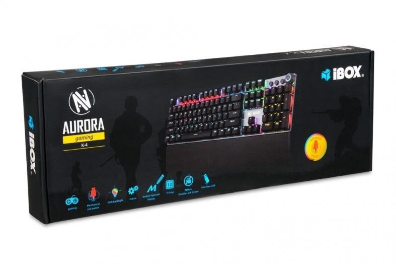 I-Box Aurora K-4 RGB цена и информация | Klaviatuurid | hansapost.ee