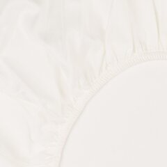 Сатиновая постельная простыня на резинке KOODI, натурально белый, 180 x 200 + 25 см цена и информация | Простыни | hansapost.ee