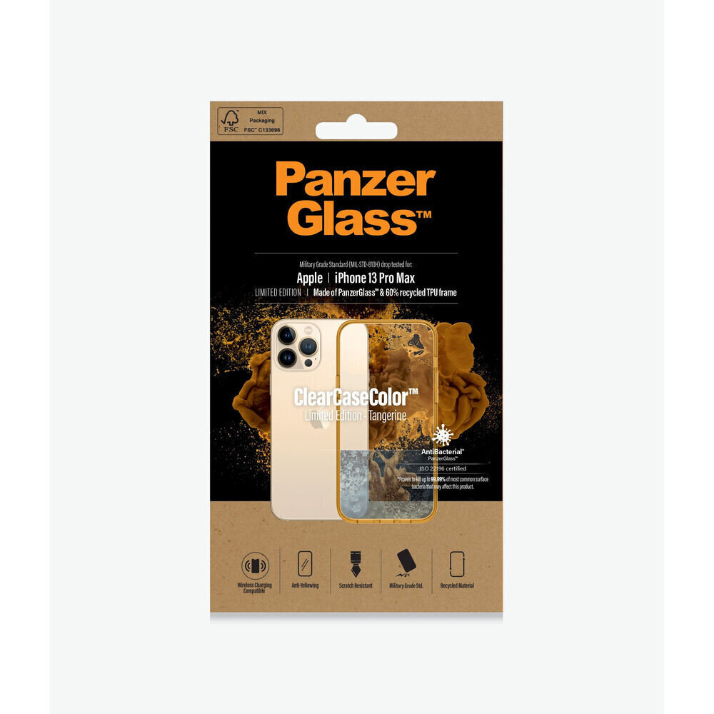 Mobiiltelefoni Kaaned Panzer Glass Tangerine IPHONE 13 PRO MAX Kuldne Läbipaistev цена и информация | Telefonide kaitsekaaned ja -ümbrised | hansapost.ee