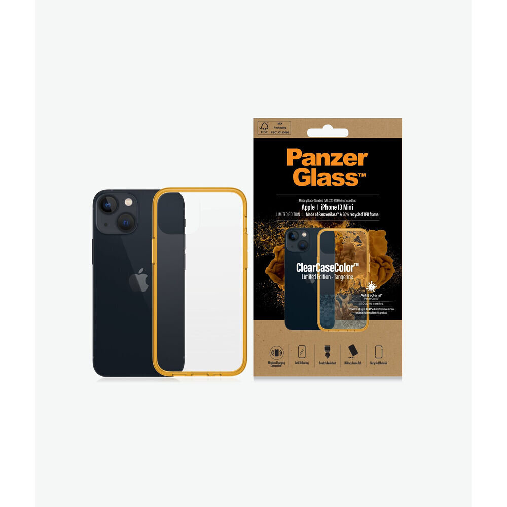 Mobiiltelefoni Kaaned Panzer Glass 328   IPHONE 13 MINI Kollane hind ja info | Telefonide kaitsekaaned ja -ümbrised | hansapost.ee