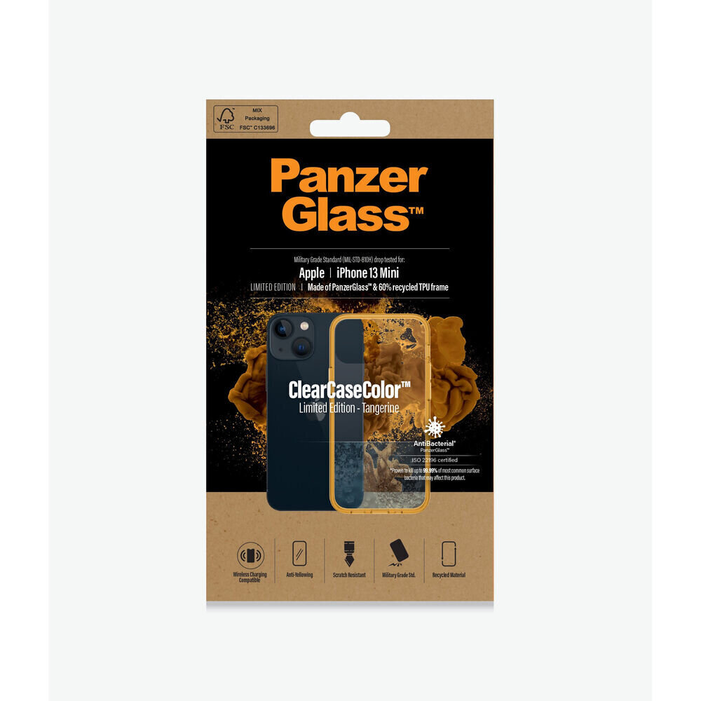 Mobiiltelefoni Kaaned Panzer Glass 328   IPHONE 13 MINI Kollane hind ja info | Telefonide kaitsekaaned ja -ümbrised | hansapost.ee