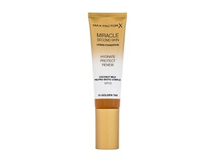 Max Factor Miracle Second Skin jumestuskreem 30 ml, 08 Medium Tan цена и информация | Пудры, базы под макияж | hansapost.ee