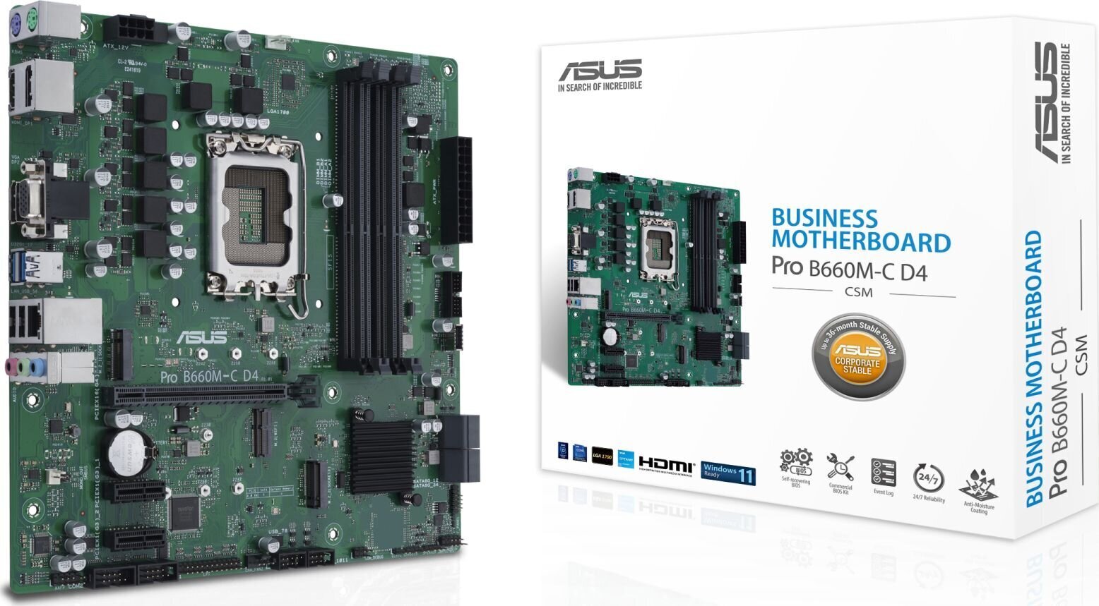 Asus Pro B660M-C D4-CSM hind ja info | Emaplaadid | hansapost.ee