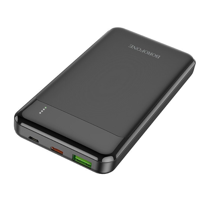 Väline aku Power Bank Borofone BJ19 Type-C PD 20W+Quick Charge 3.0 10000mAh must цена и информация | Akupangad | hansapost.ee