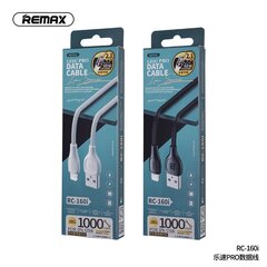 REMAX-kaabel USB iPhone Lightning 8-pin Lesu Pro 2,1A RC-160i must hind ja info | Mobiiltelefonide kaablid | hansapost.ee