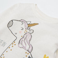 Cool Club футболка с длинным рукавом для девочек, CCG2400563, белая цена и информация | Майки, рубашки для новорожденных | hansapost.ee