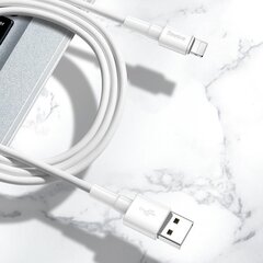 Baseus Mini USB Lightning Cable 2.4A 1m (White) цена и информация | Кабели для телефонов | hansapost.ee