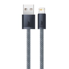 Baseus iPhone USB cable - Lightning 1m, 2.4A gray (CALD000416) hind ja info | Mobiiltelefonide kaablid | hansapost.ee