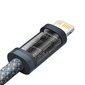 Baseus cable for iPhone USB Type C - Lightning 2m, Power Delivery 20W gray (CALD000116) hind ja info | Mobiiltelefonide kaablid | hansapost.ee