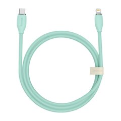 Baseus cable, USB Type C - Lightning 20W cable, 1.2 m long Jelly Liquid Silica Gel - green цена и информация | Кабели для телефонов | hansapost.ee