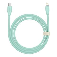 Baseus cable, USB Type C - Lightning 20W cable, length 2 m Jelly Liquid Silica Gel - green цена и информация | Кабели для телефонов | hansapost.ee