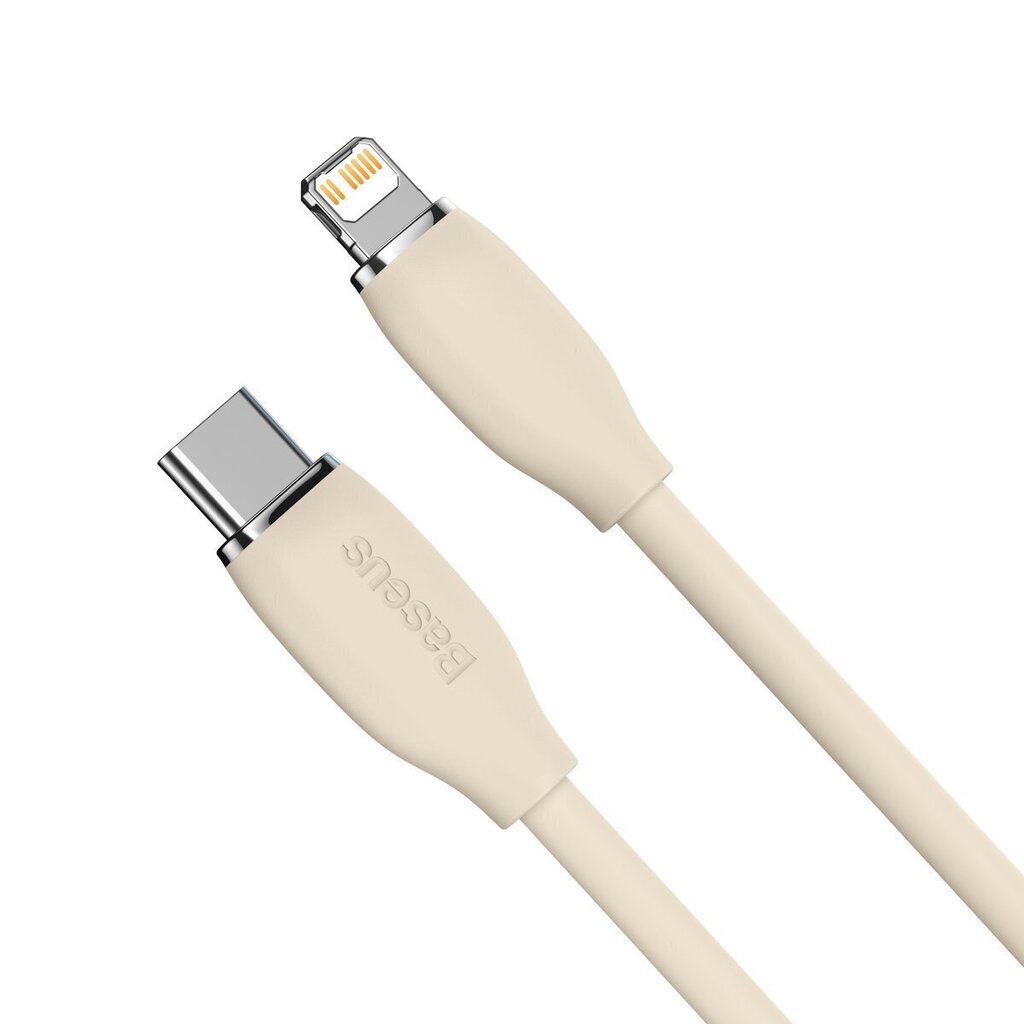 Baseus cable, USB Type C - Lightning 20W cable, length 2 m Jelly Liquid Silica Gel - pink hind ja info | Mobiiltelefonide kaablid | hansapost.ee