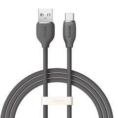 Baseus cable, USB cable - USB Type C 100W 1.2 m long Jelly Liquid Silica Gel - black цена и информация | Кабели для телефонов | hansapost.ee