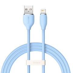 Baseus cable, USB cable - Lightning 2.4A length 1.2 m Jelly Liquid Silica Gel - blue цена и информация | Кабели для телефонов | hansapost.ee