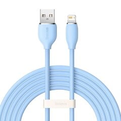 Baseus cable, USB cable - Lightning 2.4A, length 2 m Jelly Liquid Silica Gel - blue цена и информация | Кабели для телефонов | hansapost.ee