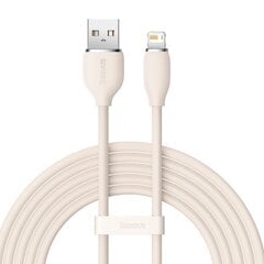 Baseus cable, USB cable - Lightning 2.4A, length 2 m Jelly Liquid Silica Gel - pink цена и информация | Кабели для телефонов | hansapost.ee