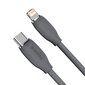 Baseus cable, USB Type C - Lightning 20W cable, 1.2 m long Jelly Liquid Silica Gel - black цена и информация | Mobiiltelefonide kaablid | hansapost.ee