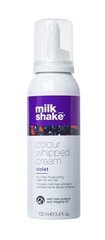 Milkshake COLOUR WHIPPED CREAM Juustesse jäetav kaitsev hooldusvaht kõikidele juuksetüüpidele 100 ml, Violet hind ja info | Milk Shake Parfüümid, lõhnad ja kosmeetika | hansapost.ee