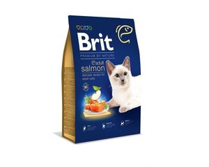 Brit Premium by Nature Cat Salmon kassidele lõhega, 8 kg hind ja info | Kassi kuivtoit ja kassikrõbinad | hansapost.ee