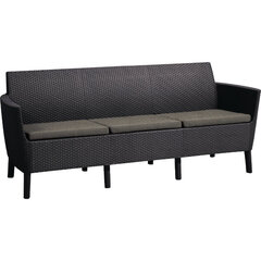 Kolmekohaline aiadiivan Salemo 3 Seater Sofa, beež hind ja info | Aiatoolid, rõdutoolid | hansapost.ee