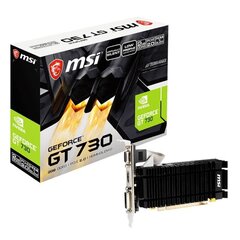 MSI N730K-2GD3H/LPV1 NVIDIA GeForce GT 730 цена и информация | Видеокарты | hansapost.ee