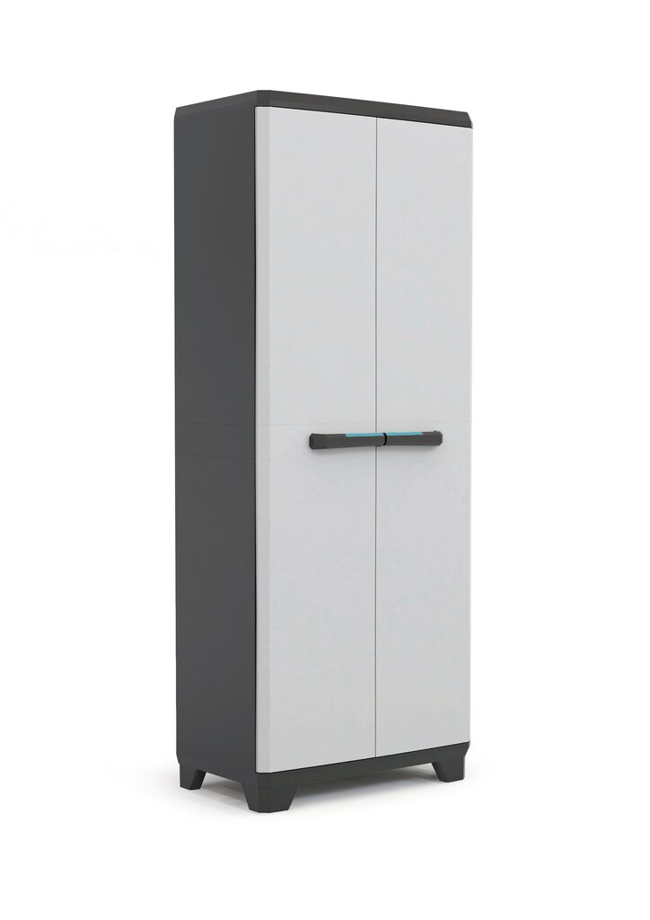 Kapp Linear Tall Cabinet, must/hall/tumesinine hind ja info | Tööriistariiulid | hansapost.ee