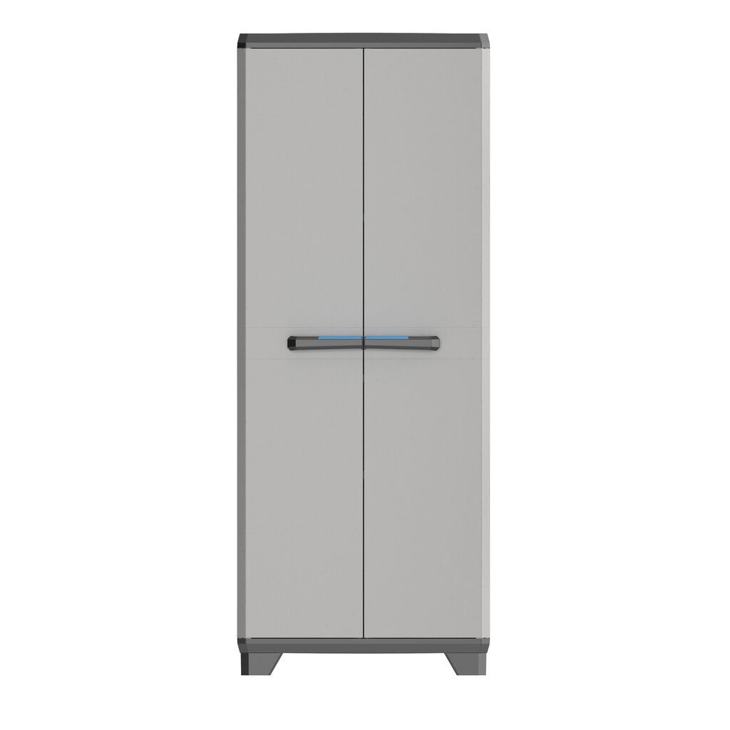 Kapp Linear Tall Cabinet, must/hall/tumesinine hind ja info | Tööriistariiulid | hansapost.ee