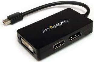 Adapter StarTech MDP2DPDVHD Travel A/V 3-in-1 Mini DisplayPort to DisplayPort DVI HDMI цена и информация | USB adapterid ja jagajad | hansapost.ee