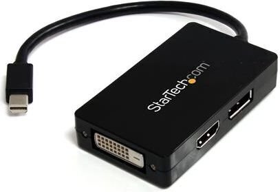 Adapter StarTech MDP2DPDVHD Travel A/V 3-in-1 Mini DisplayPort to DisplayPort DVI HDMI цена и информация | USB adapterid ja jagajad | hansapost.ee