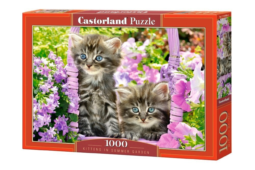 Pusle Puzzle Castorland Kitten in Summer Garden, 1000 tk цена и информация | Pusled lastele ja täiskasvanutele | hansapost.ee