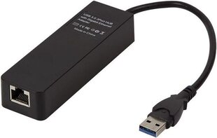 Logilink USB 3.0 3-port Hub with Gigabit цена и информация | Адаптеры и USB-hub | hansapost.ee