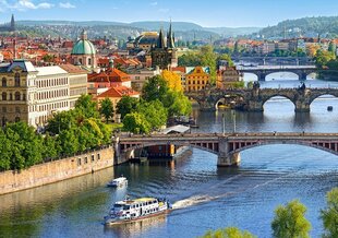 Pusle Castorland View of Bridges in Prague, 500 detaili hind ja info | Pusled lastele ja täiskasvanutele | hansapost.ee