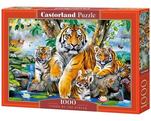 Pusle Puzzle Castorland Tigers by the Stream, 1000 osa hind ja info | Pusled lastele ja täiskasvanutele | hansapost.ee