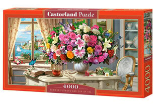 Pusle Castorland Puzzle Summer Flowers and Cup of Tea, 4000-osaline цена и информация | Пазлы | hansapost.ee