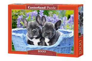Pusle Castorland Puzzle French Bulldog Puppies, 1000-osaline hind ja info | Pusled lastele ja täiskasvanutele | hansapost.ee